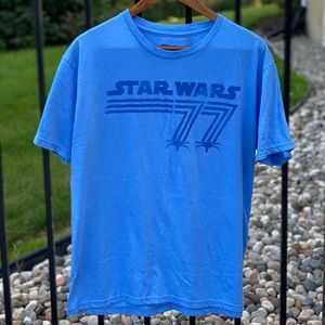 Star Wars Men’s Large Blue 77 Drone T Shirt